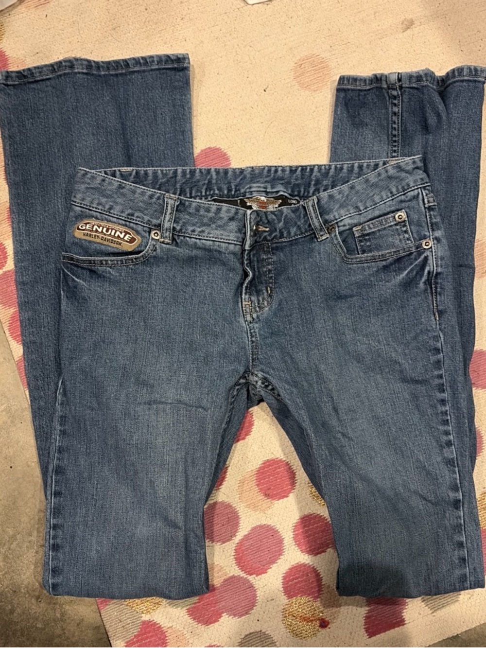 Harley-Davidson Women’s Dark Blue Boot Cut Denim Jeans